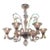 Vintage Lavender Murano Glass 6 Light Chandelier For Sale