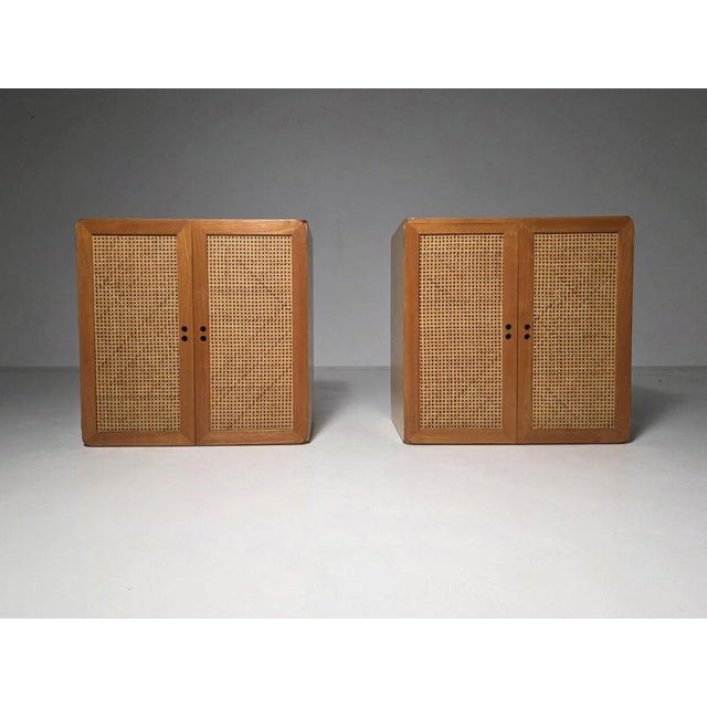 Pair of cabinets by Dutch designer Derk Jan de Vries, created in the 1970s. They provide sufficient space to store and...