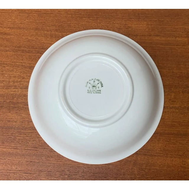 Vintage Ceramic Bowl with Handpainted Floral Decor from S.S. Crown, Japan For Sale - Image 12 of 15