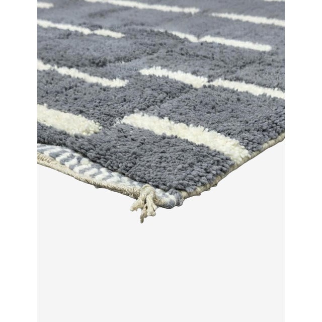 2020s Gray Moroccan Rug Handmade Rug - 8.9 X 5.9 Ft For Sale - Image 5 of 8