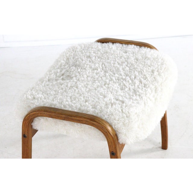 Wood Vintage Lamino Ottoman by Yngve Ekstrom for Swedese, 1960s For Sale - Image 7 of 18