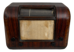 Vintage Model 443 A Valve Radio in Radica Wood from Siare, Milan, Italy
