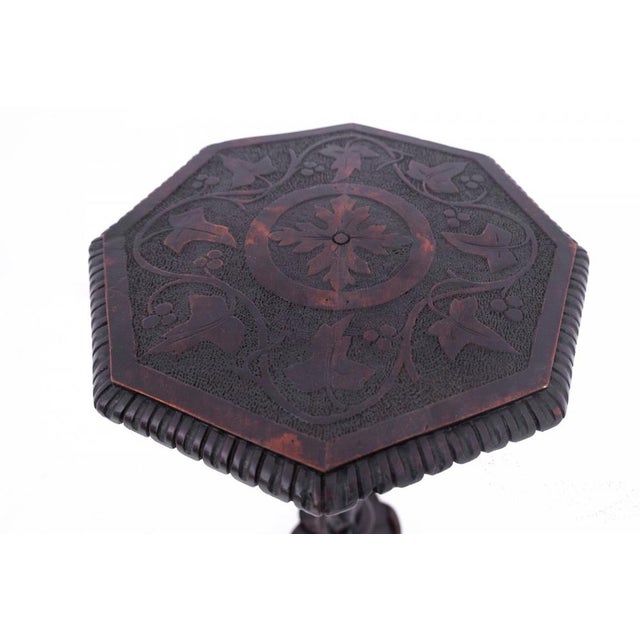 Wood Carved Pedestal, France, 1880s For Sale - Image 7 of 10