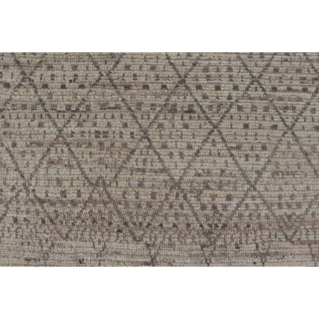 Modern Moroccan Rug in Wool by Keivan Woven Arts 10'5 X 13'10 For Sale - Image 4 of 12