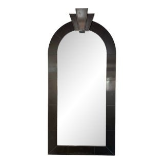 1980s Large Karl Springer Rare Mirror For Sale