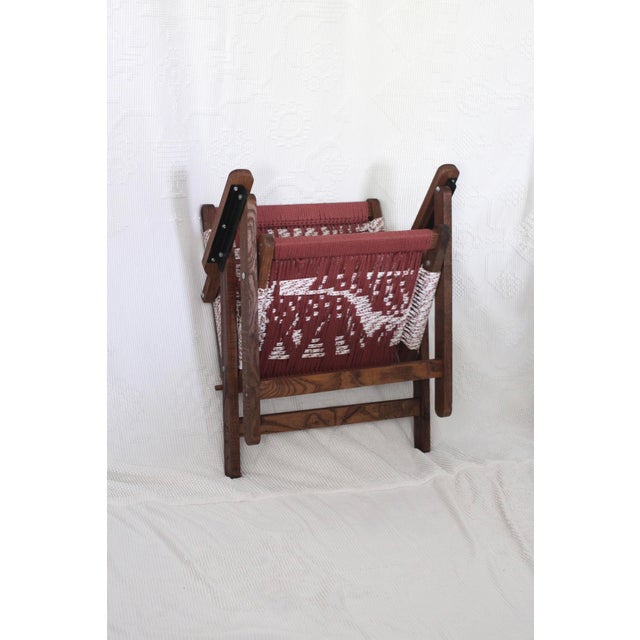 Vintage Macrame Chair With a Deer From the 1970s For Sale - Image 13 of 13