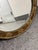 Gilded Metal Floral Medallion Wall Mirror, 26.5 Inches For Sale In San Francisco - Image 6 of 12