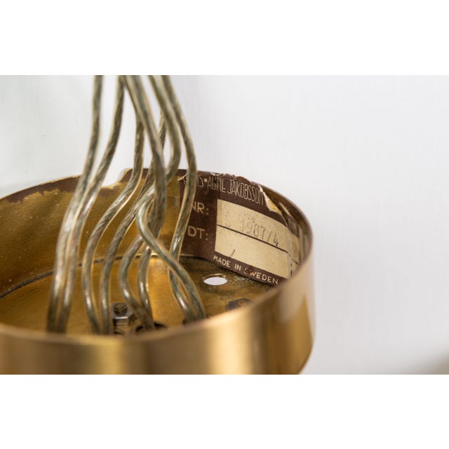 S1987/4 Wall Lamp in Brass with Orange Shades by Hans Agne Jakobsson, 1950s For Sale - Image 10 of 11
