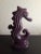 This is a GORGEOUS Purple Ceramic 7" Seahorse Figurine. Procured at auction BOX 37