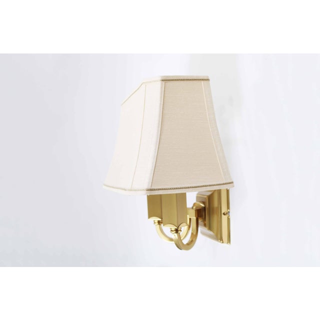 French Neoclassical Brass Wall Lights, 1980s, Set of 2 For Sale - Image 6 of 10