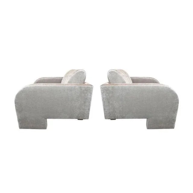 "Deco" Lounge Chairs by Vladimir Kagan - A Pair For Sale - Image 12 of 13