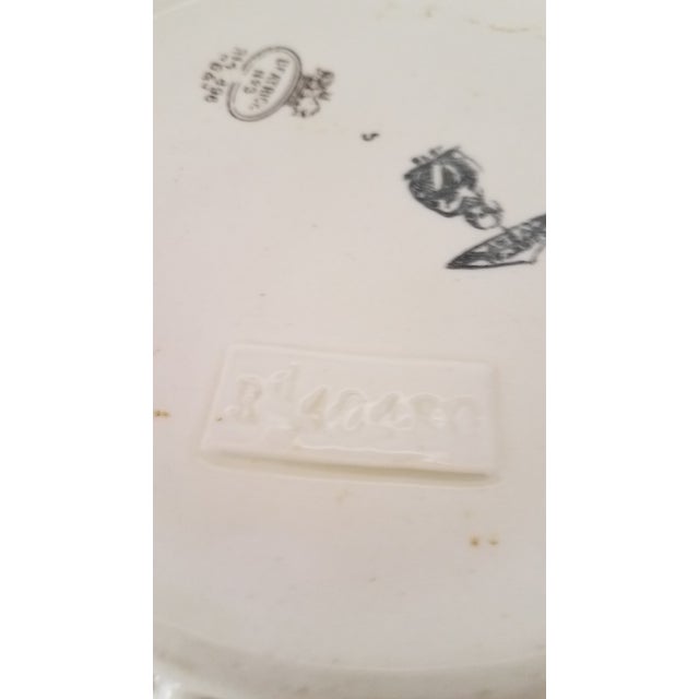 Gold Vintage Hand Painted Ceramic "Beatrice" Planter For Sale - Image 8 of 9