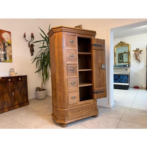 Farmhouse Bread Cabinet in Wood For Sale - Image 18 of 18