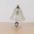 1940s Petite Italian Murano Clear Frosted Glass Lamp For Sale In Los Angeles - Image 6 of 16