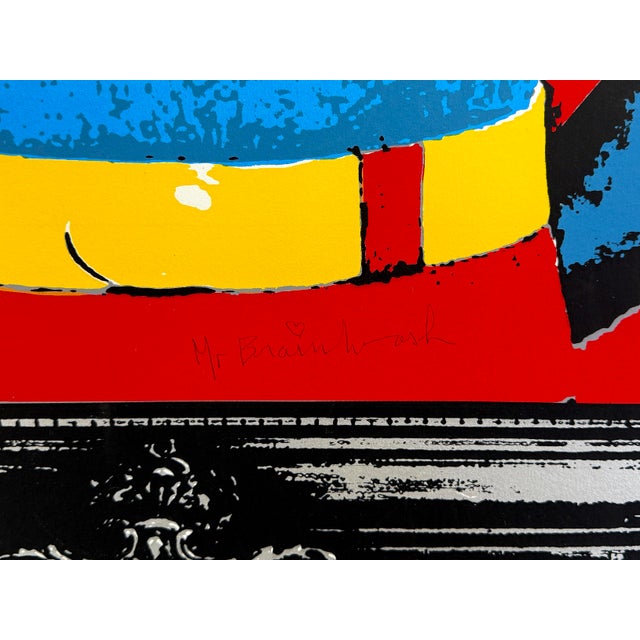 Screen print in colors on wove paper. Hand signed on front by Mr. Brainwash. Hand numbered 98/500 on front. Artwork Size:...