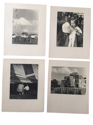 1940's Black and White Photographs of the Ringling Bros Circus - Collection of 4