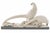 Art Deco Ceramic Two Pheasants from Manufacture De Sainte-Radegonde, France, 1930 For Sale - Image 3 of 12