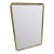 Italian Mid-Century Brass Faux Bamboo Wall Mirror, 1970s For Sale