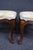 French Provincial Pair of Henredon French Style Cherry Footstools For Sale - Image 3 of 13