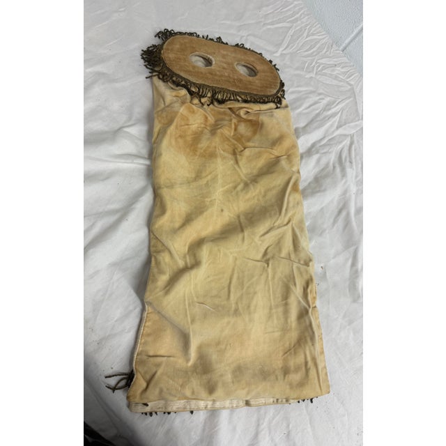 Rare Antique Hand Embroidered Judaica Jewish Memorial Torah Mantel Scroll Cover For Sale - Image 4 of 6