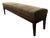 Upholstered Walnut Frame Accent Bench McM-Inspired Transitional Traditional For Sale