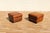 Vintage Pair Art Deco Revival Distressed Brown Leather Club Chairs & Ottomans, 1980s For Sale - Image 17 of 18