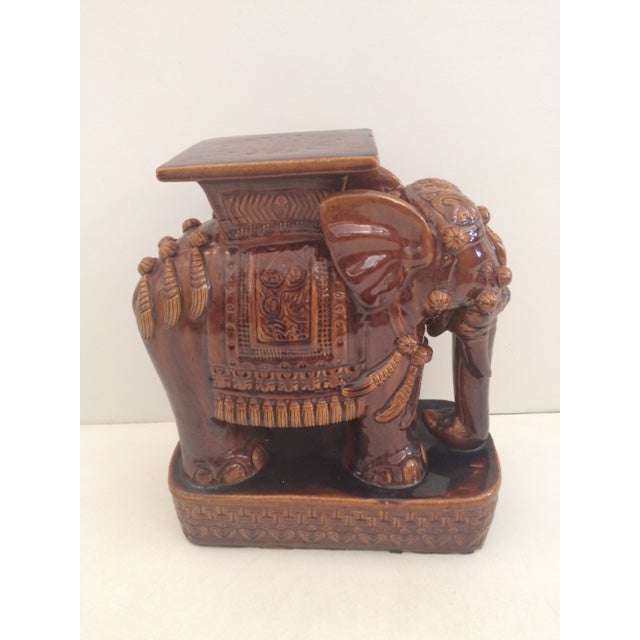 Brown Elephant Garden Seat Chairish