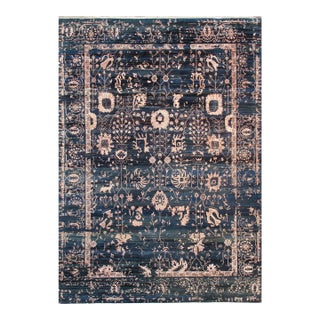 Pasargad Home Transitiona Blue Area Rug-10' 0" X 14' 0" For Sale