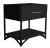 Contemporary Olympia One-Drawer Nightstand in Black For Sale - Image 3 of 6
