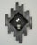 Mid-Century Modern Brutalist Style Wall Lamp in Wrought Iron and Glass, 1970s For Sale - Image 12 of 13