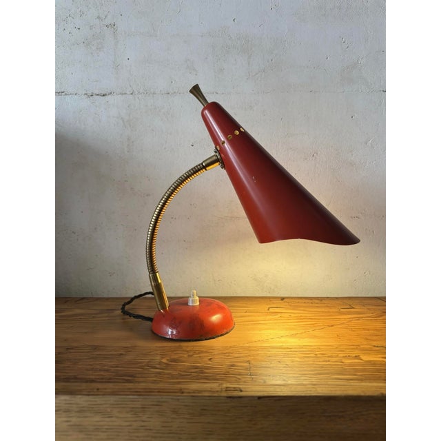 Vintage Italian Gooseneck Table Lamp from Stilnovo, 1960s For Sale - Image 6 of 11