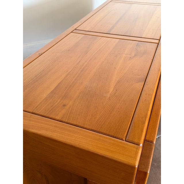 Vintage 1970s French Maison Regain Elm Cabinet, Attributed For Sale - Image 9 of 15