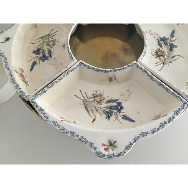 Vintage Circa 1898 Waechtersbach Pedastel Lidded Divided Serving Piece For Sale - Image 12 of 16