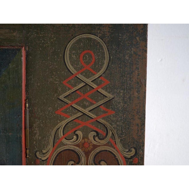 Antique Central European Folk Art Painted Cabinet For Sale - Image 5 of 16
