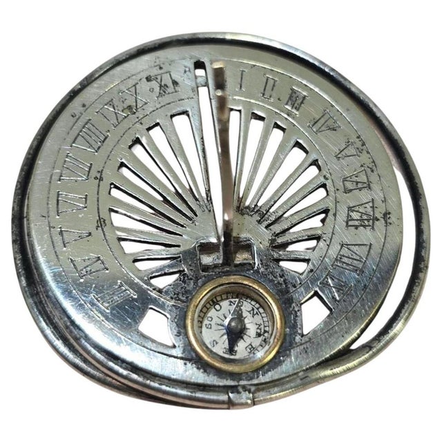 Silvered Pocket Sundial, 1800 For Sale - Image 15 of 15
