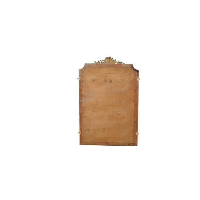 Antique French Giltwood Wall Pier Mirror, 1869 For Sale - Image 15 of 18