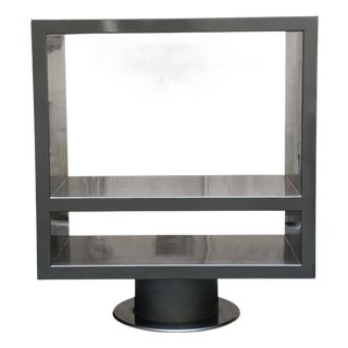 Rotating Metal Console Table, Italy, 1990s For Sale