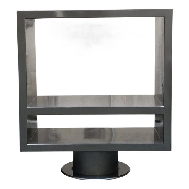 Rotating Metal Console Table, Italy, 1990s For Sale