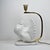 1970s Italian Pigeon Table Lamp with Porcelain and Brass, 1970s For Sale - Image 5 of 18