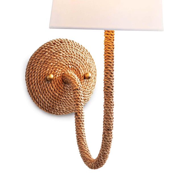 Not Yet Made - Made To Order Regina Andrew Bimini Rattan Sconce Single For Sale - Image 5 of 7