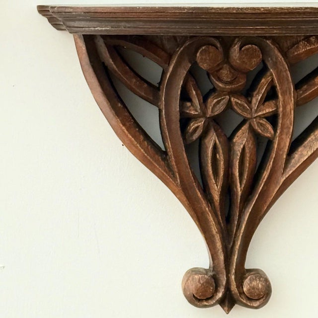 Wooden Wall Shelves, Set of 2 For Sale - Image 3 of 4