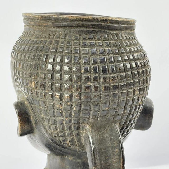 Dark Gray Early 20th Century Kuba Figural Cup For Sale - Image 8 of 9