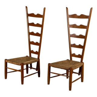 Fireside Chairs by Gio Ponti for Casa E Giardino, Italy, 1939, Set of 2 For Sale