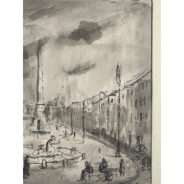 Mid-Century Modern Venice Cityscape by Giorgio Valenzin, Original Artwork. For Sale - Image 3 of 12