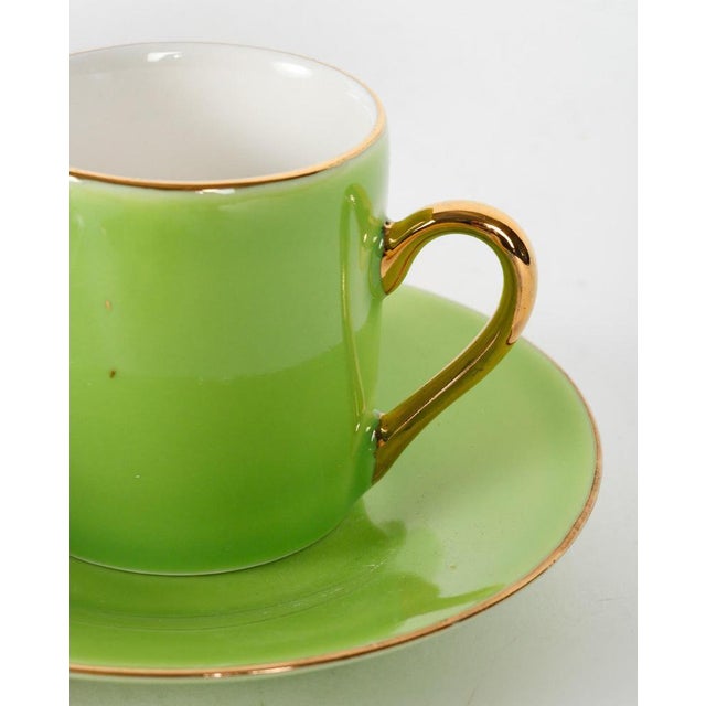 Porcelain Cups and Saucers, Set of 12 For Sale - Image 3 of 7