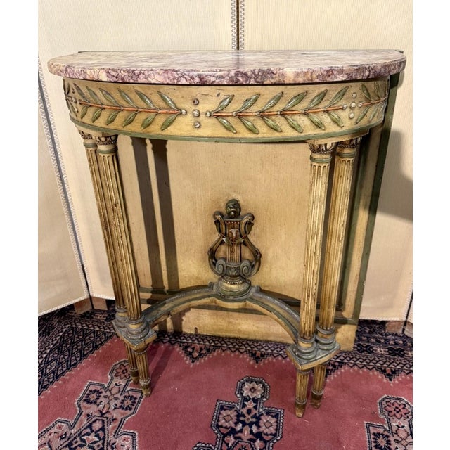 19th Century Louis XVI Wooden Console Table For Sale - Image 6 of 9