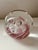 Mid-Century Modern Vintage Clear Glass Paperweight With Pink Swirl and Controlled Bubbles For Sale - Image 3 of 6