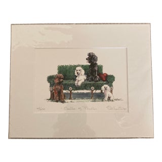Oodles of Poodles Topiary. Reproduction Print. For Sale