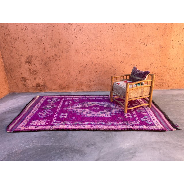 Purple Vintage Moroccan Rug - 5'8" X 10'6" Ft For Sale - Image 10 of 10