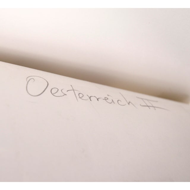 Gray "Oesterreich Ii" Contemporary Monotype With Chine Colle and Watercolor by Michael Pauker For Sale - Image 8 of 8